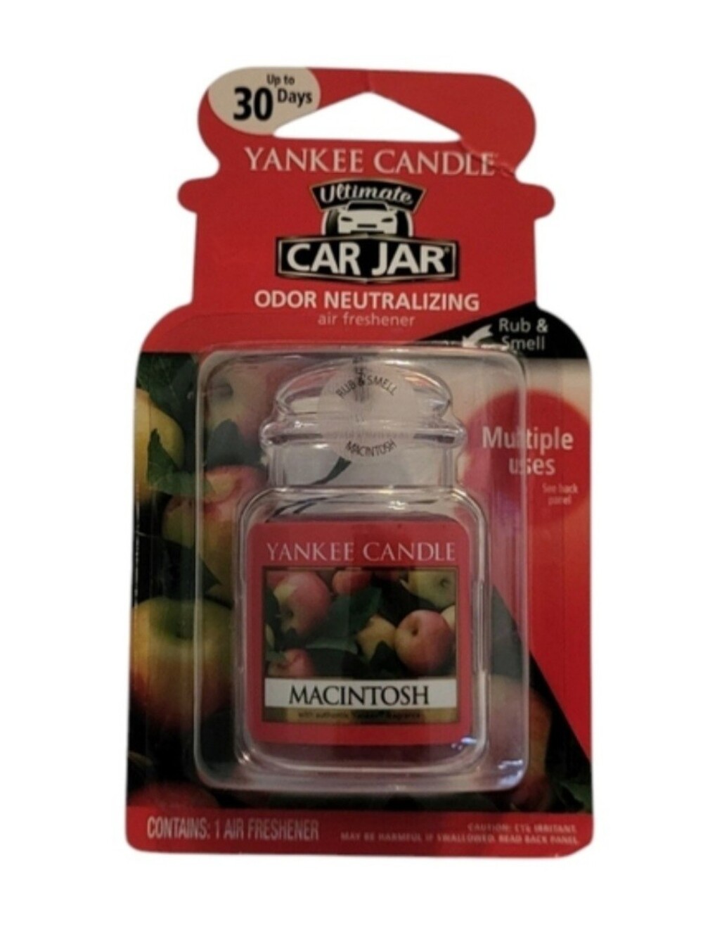 NEW Yankee Candle Macintosh Car Air Freshener